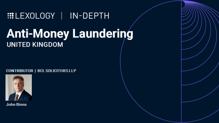 Photo of Lexology In-Depth: Anti-Money Laundering 2024 edited by BCL Partner John Binns