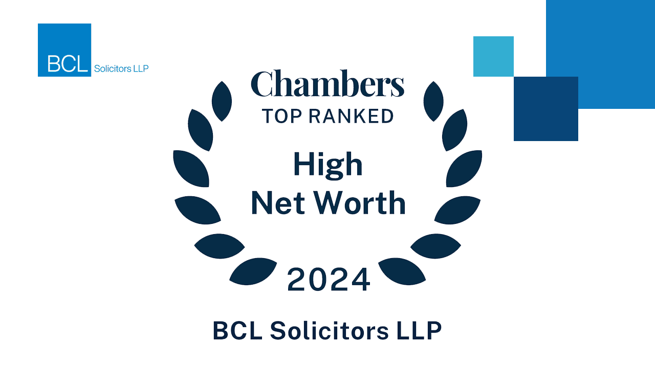 Photo of BCL Solicitors LLP Celebrates Top Rankings in Chambers High Net Worth 2024 Guide